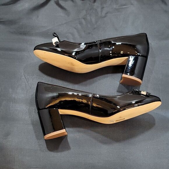 BRAND NEW KATE SPADE NEW YORK WOMEN'S BEV BOW PATENT LEATHER BLOCK HEEL - Picture 14 of 15